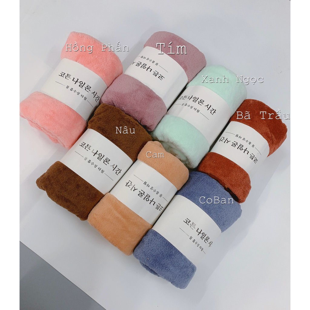 Khăn tắm Hàn Quốc chất liệu vải cotton siêu mềm mại thân thiện với da