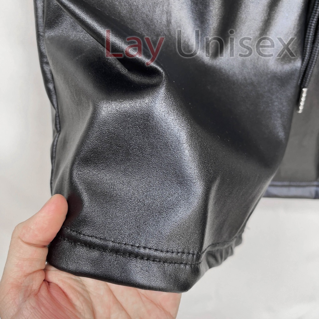 Quần shorts da nam form ngố