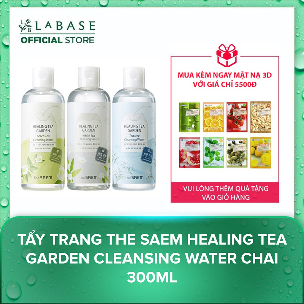 Tẩy trang The Saem Healing Tea Garden Cleansing Water Chai 300ml