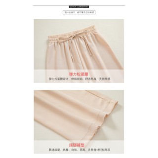 Quần ống rộng đũi lụa dáng lỡ Q32