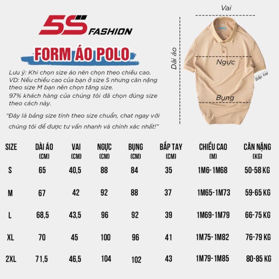 Áo Polo Nam AMES 5S (9 màu) Chất Liệu Coolmax Chống Nhăn, Bền Màu, Thiết Kế Trẻ Trung, Lịch Sự (APC22135) New !