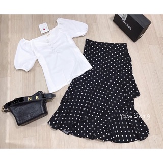 Set váy chấm bi