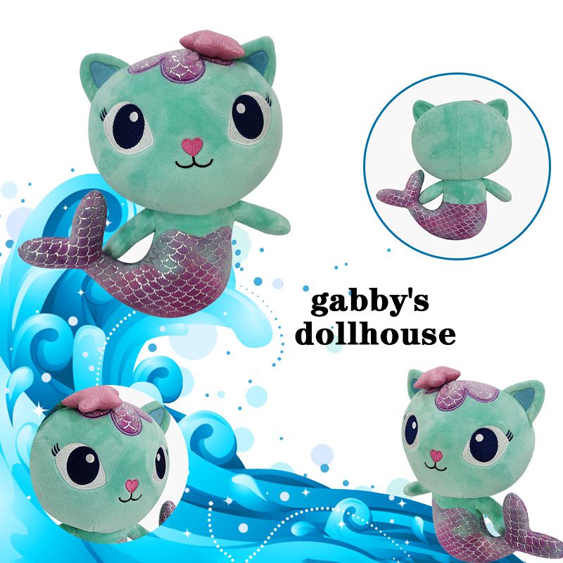 Thú Nhồi Bông Hình Mèo Tiên Cá 25cm
