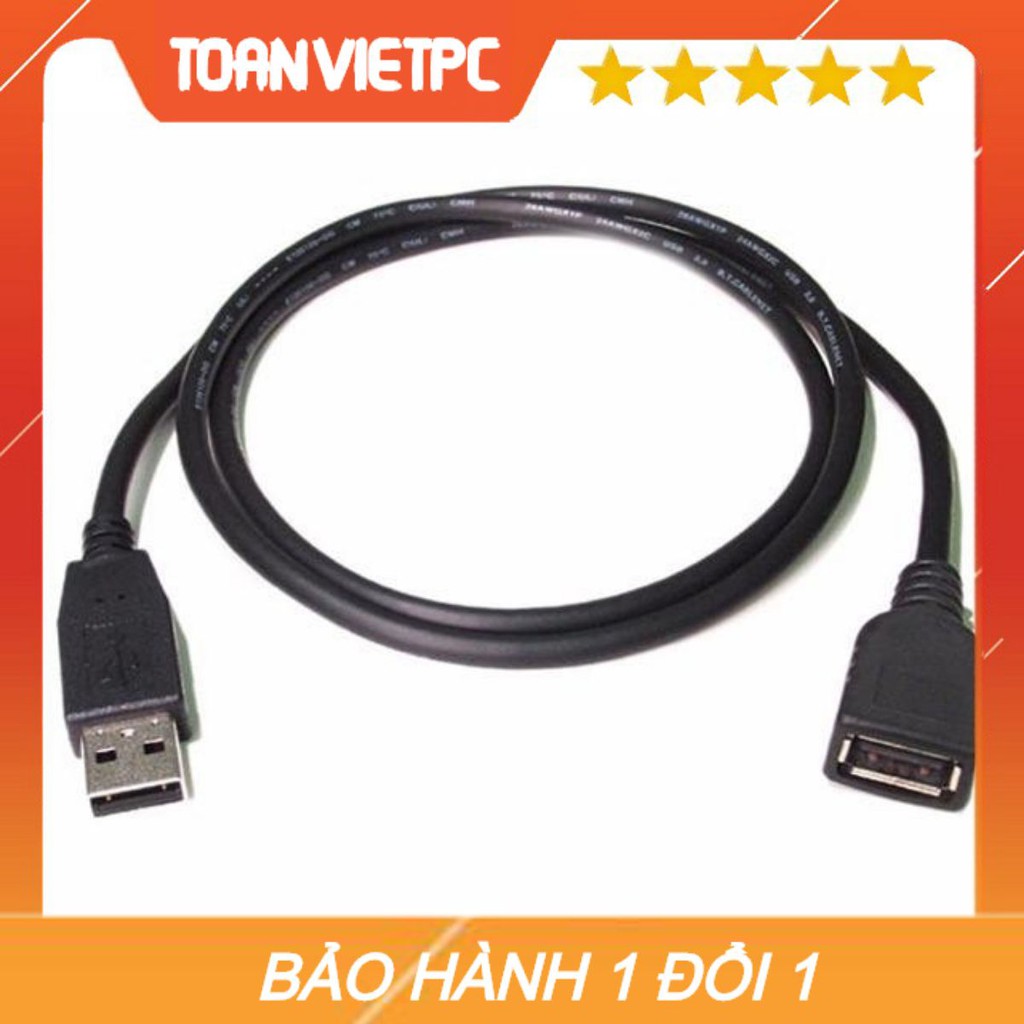 Dây cáp USB nối dài 1,5m đen | BigBuy360 - bigbuy360.vn