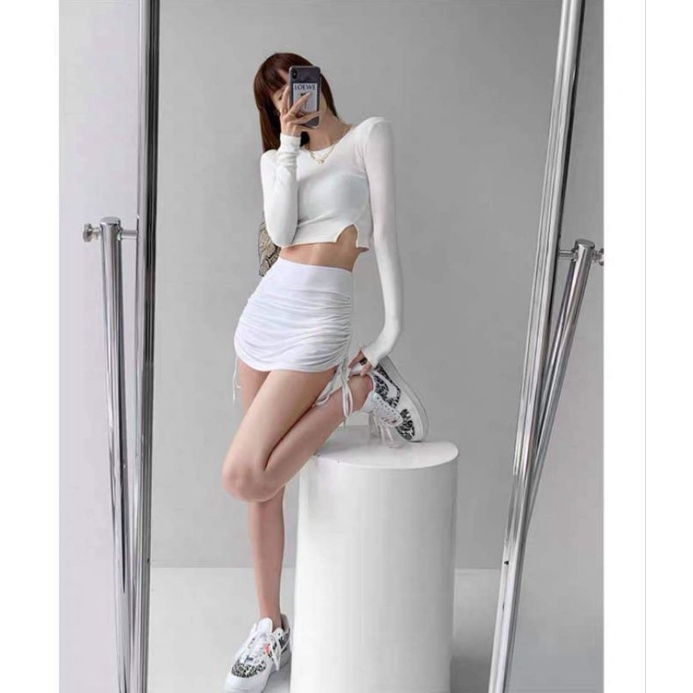 chân váy nhún dây siêu hót r2