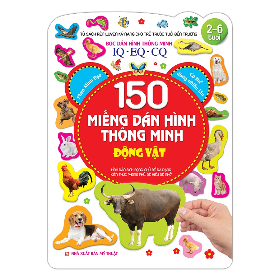 Sách-Combo 3c 150 miếng dán hình thông minh Động vật,phương tiện giao thông,trái cây - rau củ