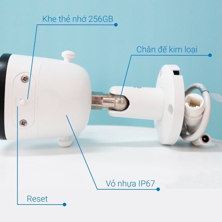 Camera Quan Sát IP WiFi KBONE KN-B41F Độ Phân Giải 4.0Mp, Full Color CHÍNH HÃNG - BẢO HÀNH 24 THÁNG | BigBuy360 - bigbuy360.vn