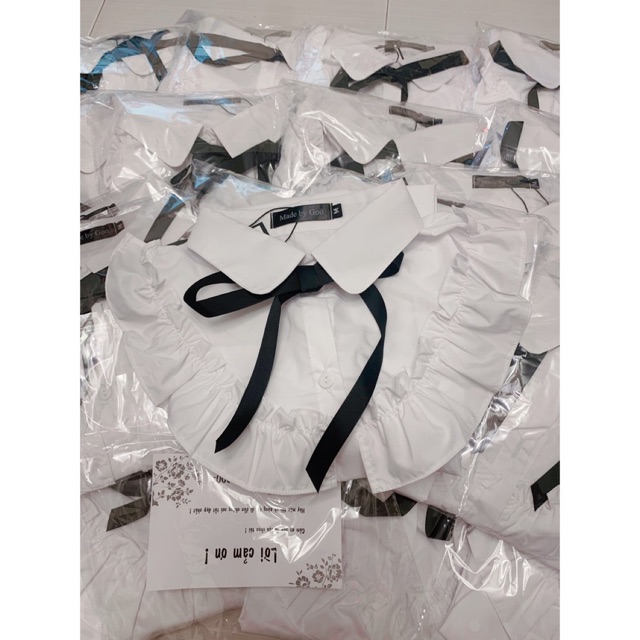 Áo sơ mi bèo dài tay cổ Đức vải thô ướt Goo Studio không nhăn thoáng mát | BigBuy360 - bigbuy360.vn