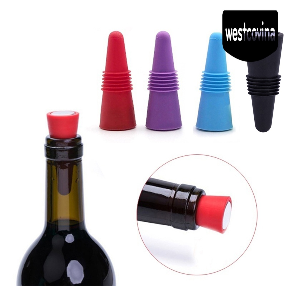 [Hot]☀ Nút Đậy Chai Rượu Vang Bằng Silicone Có Thể Tái Sử Dụng Ốp