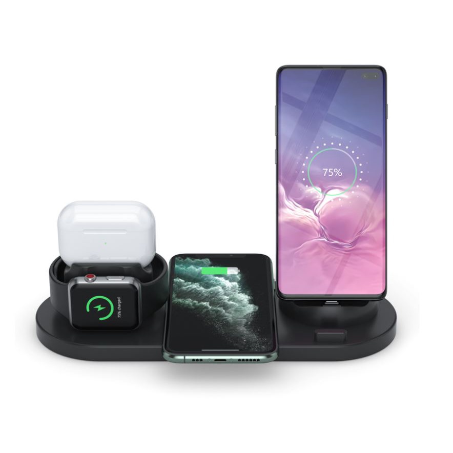 Đế Sạc Nhanh Không Dây Đa Năng Cho IPhone Samsung Android Airpods