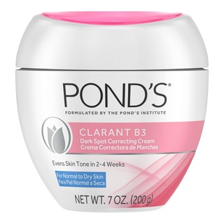 Kem làm mờ vết thâm và dưỡng ẩm da Pond's Dark Spot Corrector Clarant B3 Da thường đến da khô 200g (Mỹ)