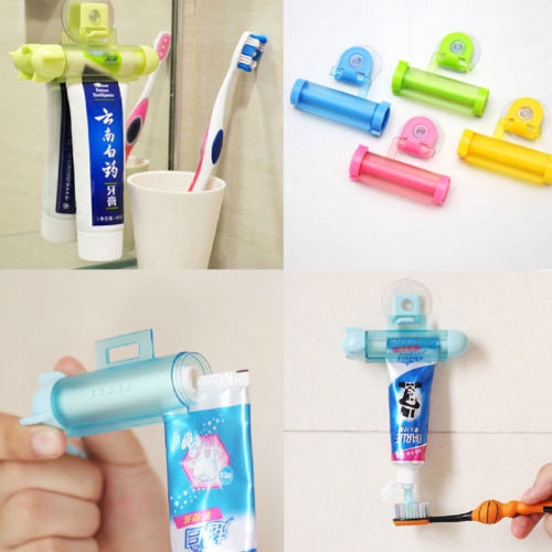 Ceative Rolling Squeezer Toothpaste Dispenser Tube Hanging Partner Holder