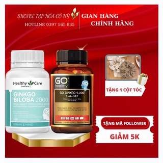 Bổ não ginkgo 2000 healthycare & bổ não go healthy 9000