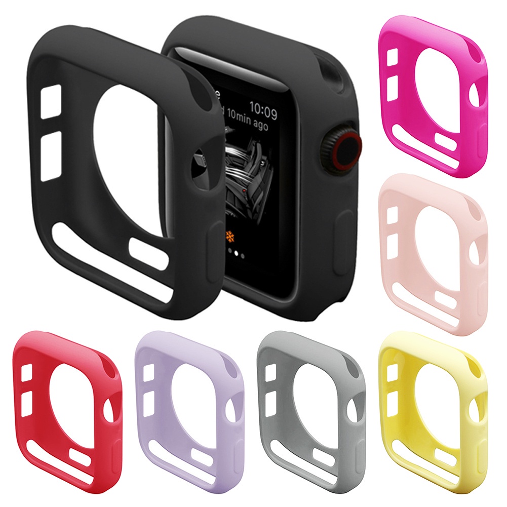 Vỏ TPU Bảo Vệ Đồng Hồ Chống Trầy 41mm 40mm 45mm 44mm Cho iWatch 7 6 5 432 1