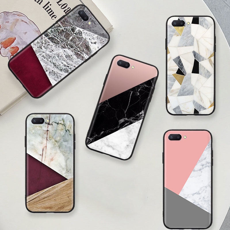 Ốp Bảo Vệ Mềm Màu Đen Tương Thích Cho Samsung Ultra S22 A32 J7 A8 A82 Duo Pro Plus NCB-6 Đá Kết Cấu 