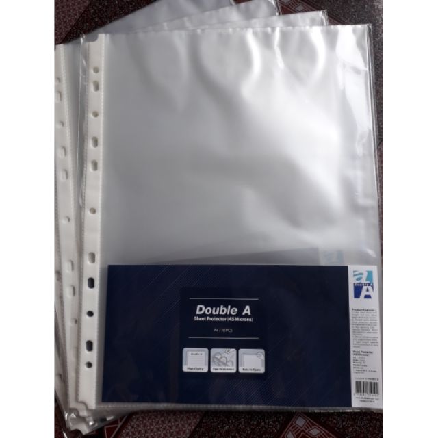 Combo 5 tập túi lỗ loại dày DoubleA 10c/tập