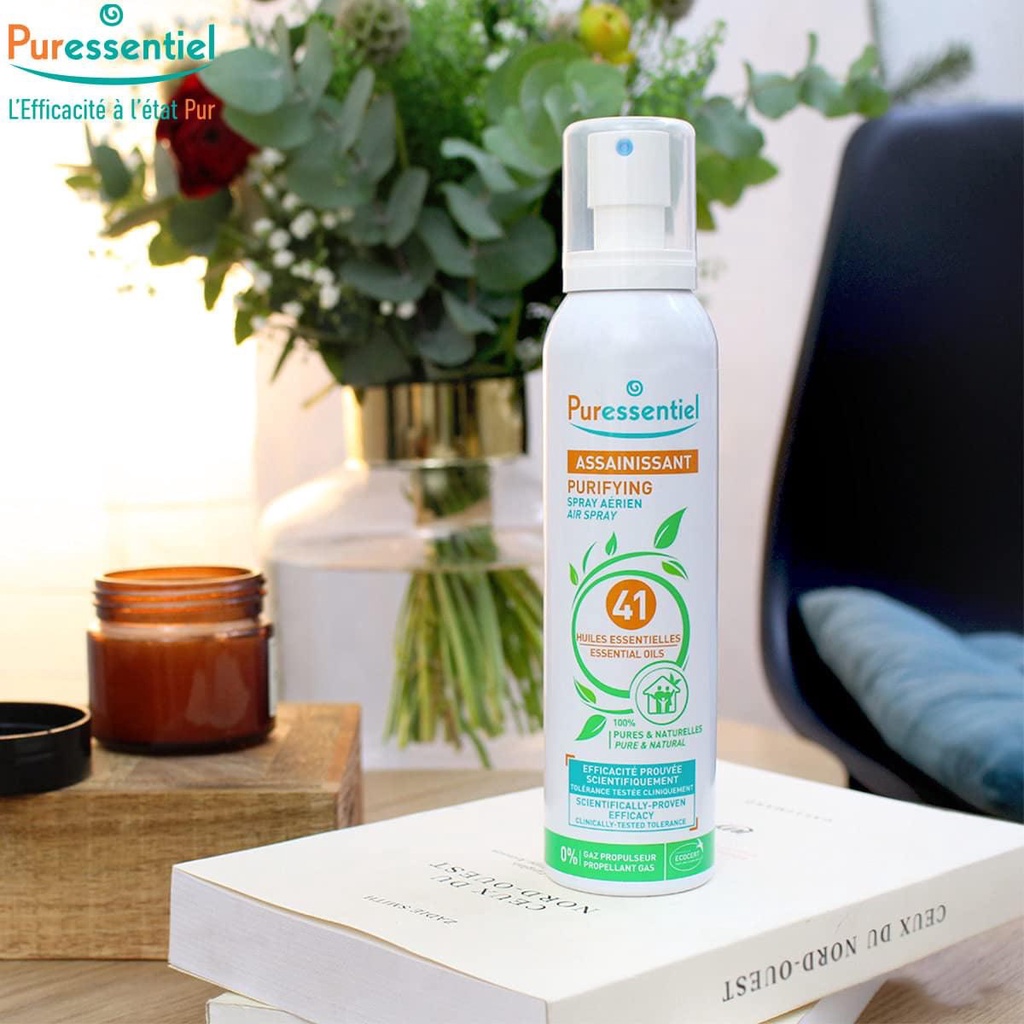 Xịt khử khuẩn không khí Puressentiel Purifying chiết suất 41 loại tinh dầu