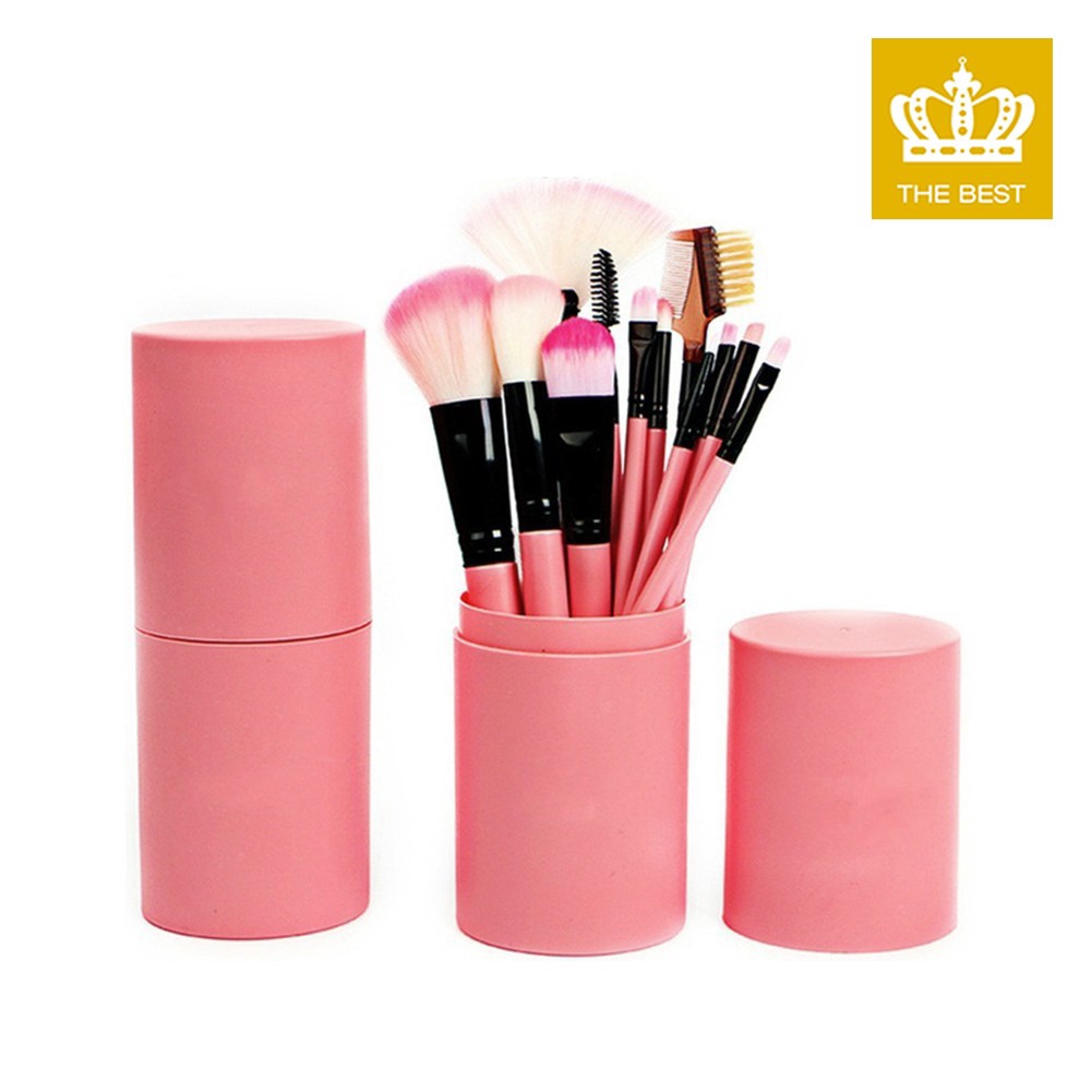 Bộ 12 cọ trang điểm chuyên nghiệp tiện dụng