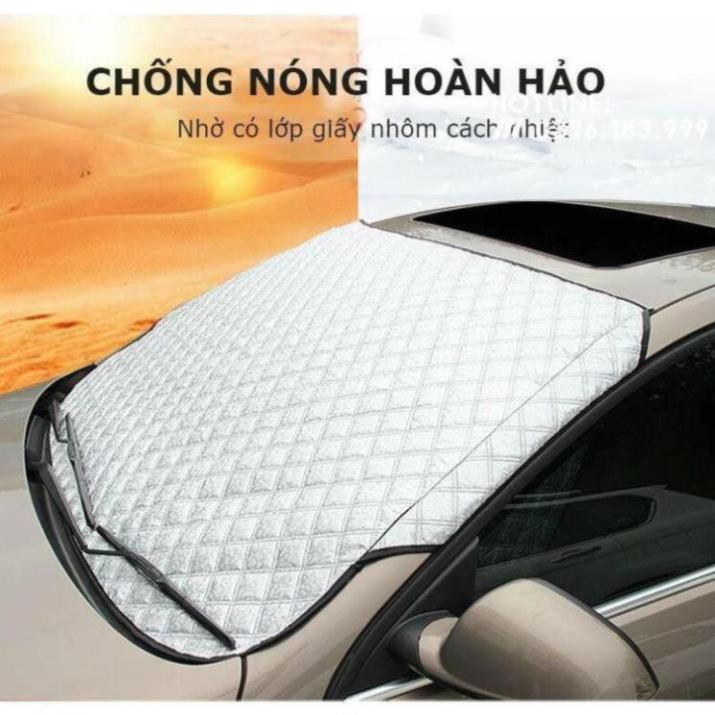 [Giảm giá]  Combo 2 tấm chắn nắng kính trước và sau 3 lớp tráng nhôm cao cấp l