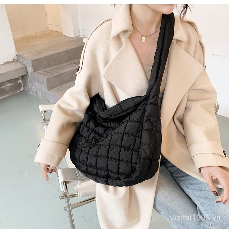 Túi Đeo Chéo Cỡ Lớn Bằng Cotton Thời Trang Cho Nữ