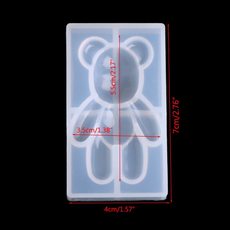 Khuôn Silicone Làm Bánh Hình Gấu Xinh Xắn