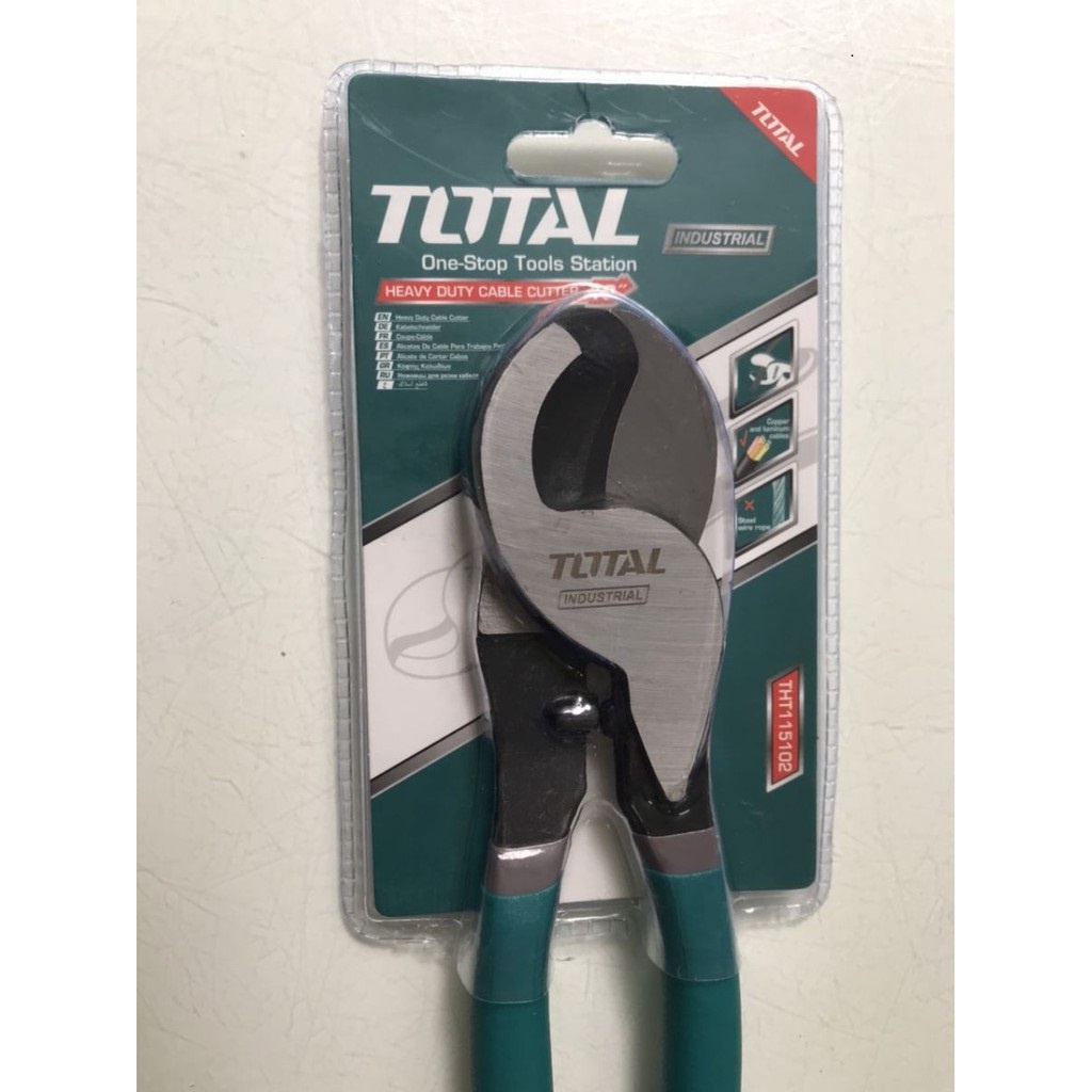 Kềm cắt cáp đầu lớn TOTAL THT115102 Kìm cắt cáp 10 inch, thép carbon, đen bóng