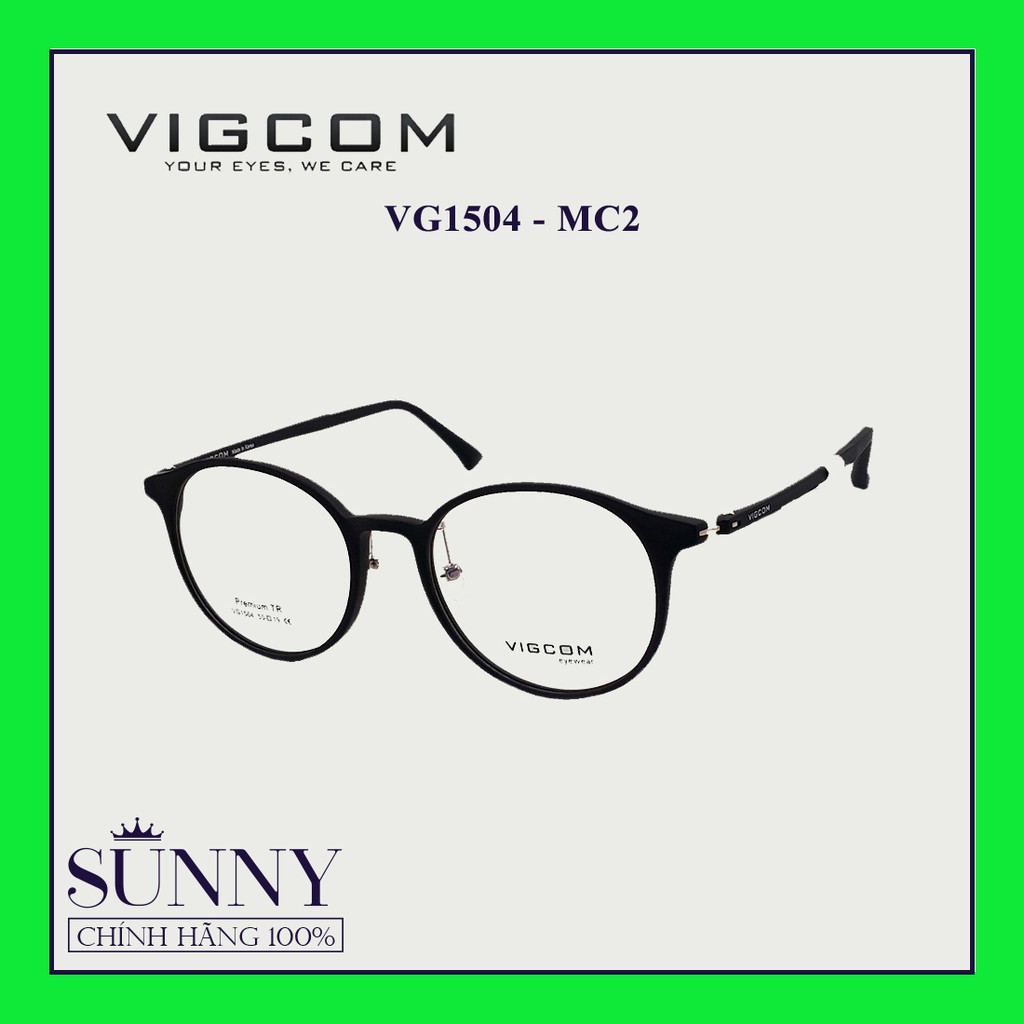 Gọng kính thời trang Vigcom VG1504 (9 mẫu) chính hãng, thiết kế dễ đeo bảo vệ mắt