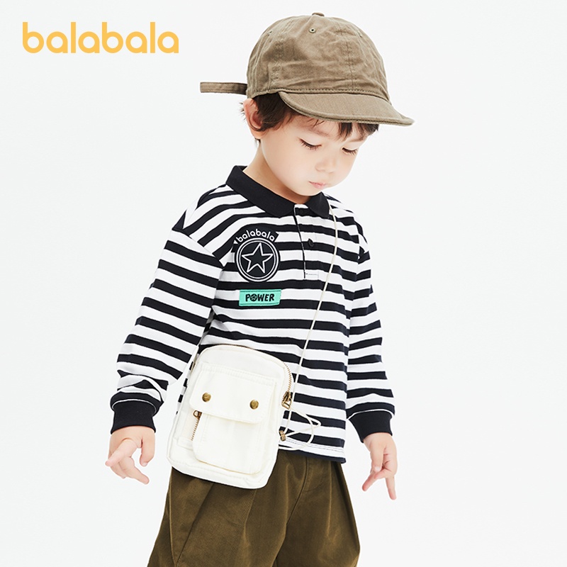 (3-7 tuổi) Áo len cổ polo bé trai hãng Balabala 201321121105