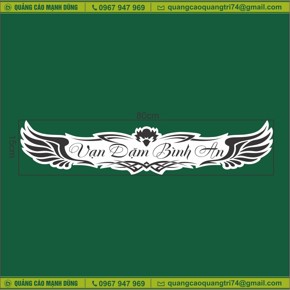 Tem Dán Xe Tải🐷𝑭𝑹𝑬𝑬𝑺𝑯𝑰𝑷🐷Vạn Dặm Bình An🐷đủ các màu-phản quang | BigBuy360 - bigbuy360.vn