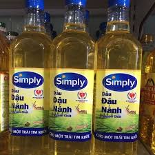 Dầu ăn Simply đậu nành 1L/2L/5L