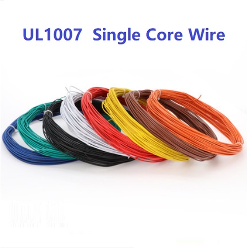 10M Dây Lõi Đồng Đơn ul1007 14awg 16awg 18awg 20Wg 22Wg 24awg 26awg Thân Thiện Với Môi Trường Tự Làm