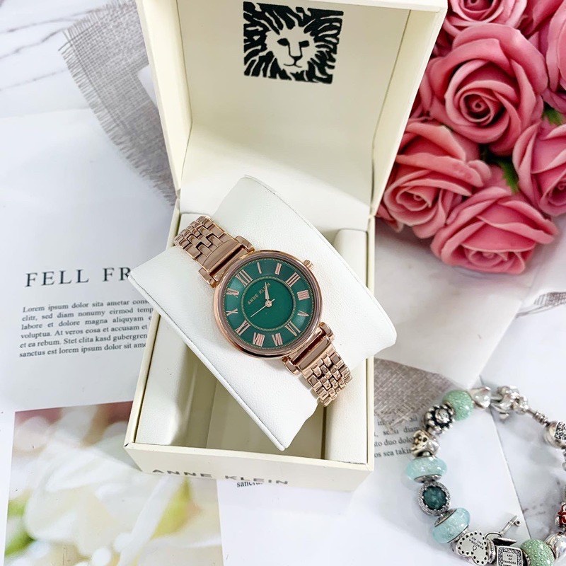 Đồng Hồ Nữ Anne Klein AK/1980TMGB  28mm-màu TRẮNG - CHÍNH HÃNG