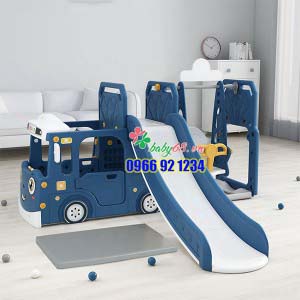 Cầu trượt xích đu xe bus đa năng cho bé YG02100