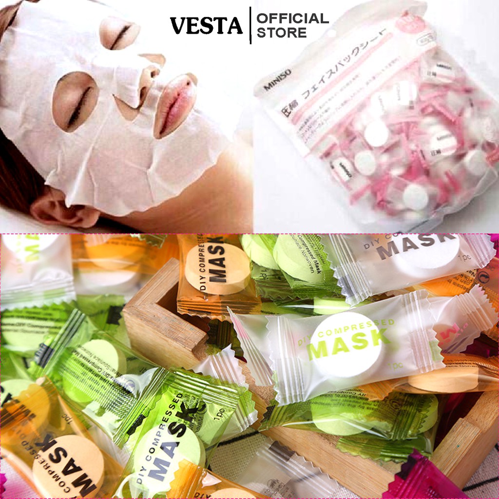 Mặt Nạ Nén Miniso - Mask Giấy Nhật Bản