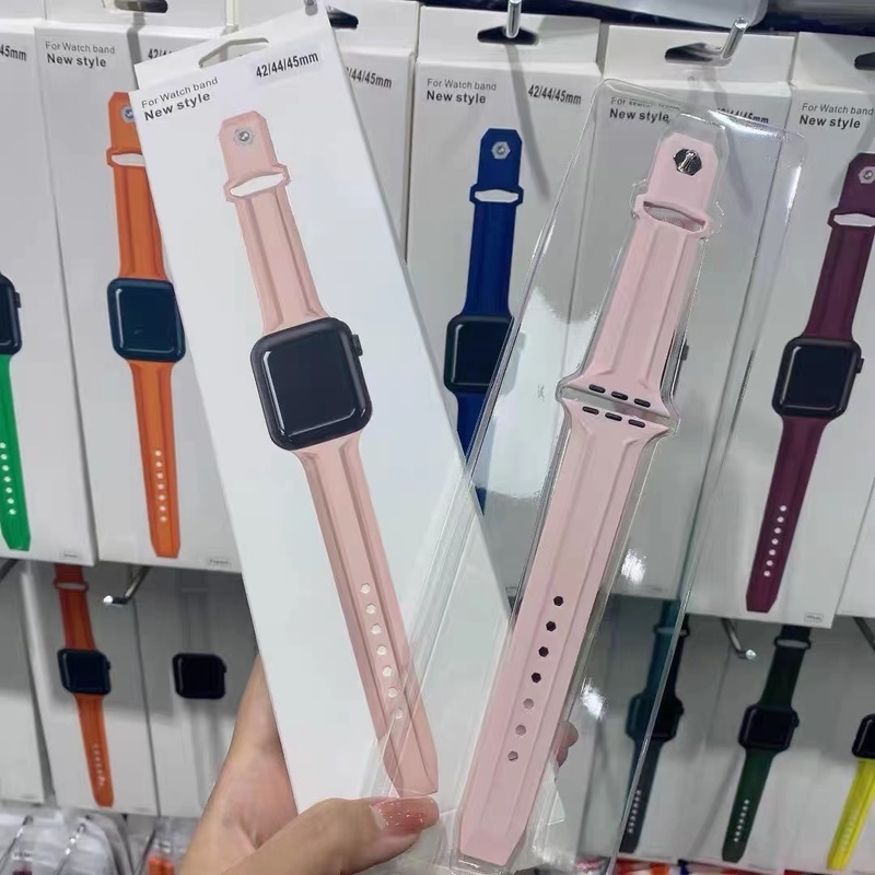 Dây Silicone Thay Thế Cho ĐồNg Hồ apple 44mm 40mm 45mm 41mm 38mm 42mm iwatch 3 4 5 se 6 7