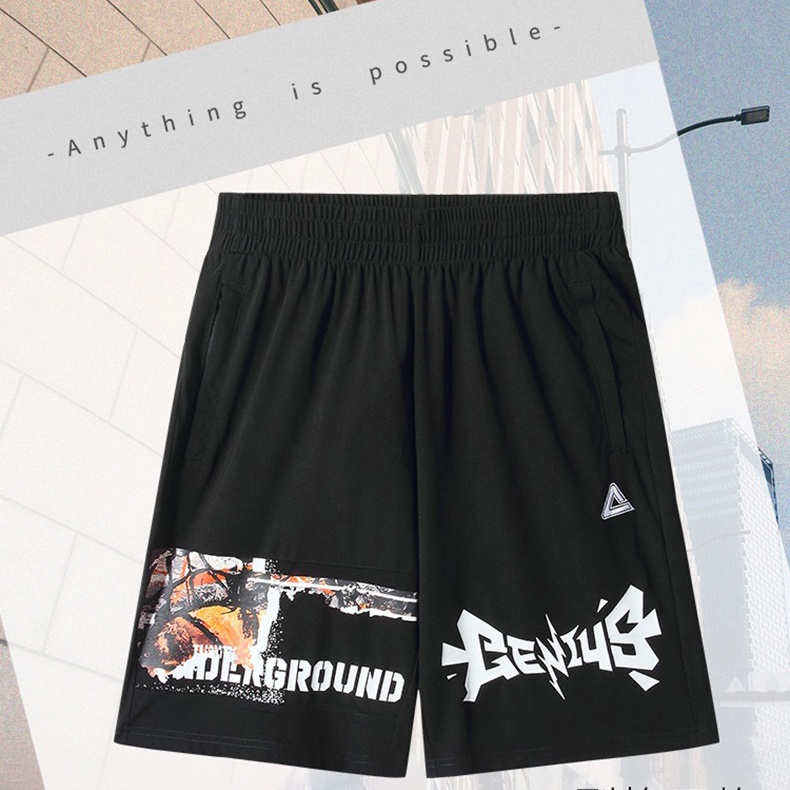 Quần Đùi Nam PEAK Basketball  Đen F3222051
