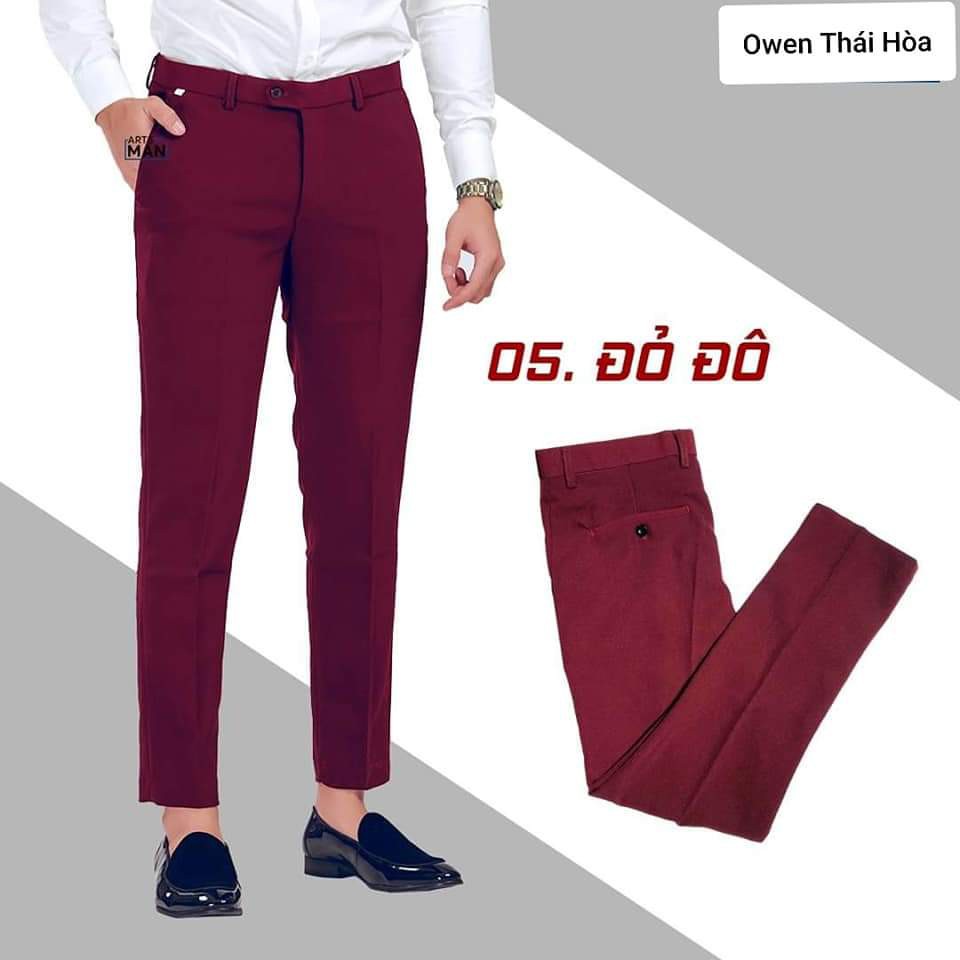 Quần Âu nam Vải Chéo Loại Đẹp Quần Tây Nam co dãn không nhăn dáng hàn quốc