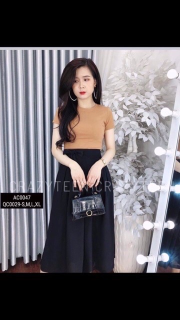 Sét áo coroptop quần ống rộng cực xinh | BigBuy360 - bigbuy360.vn