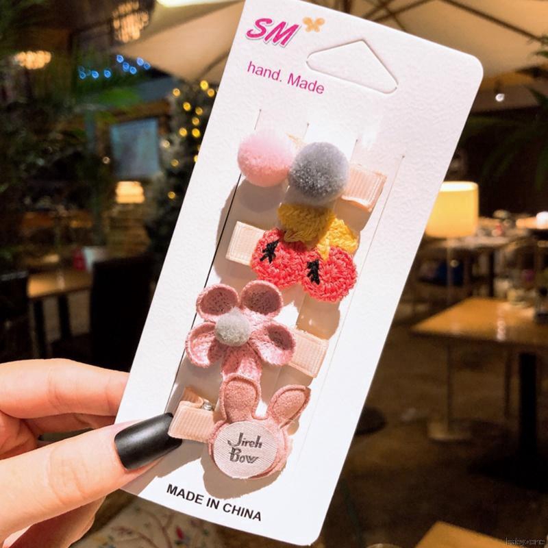 Set 4 kẹp tóc xinh xắn cho bé gái