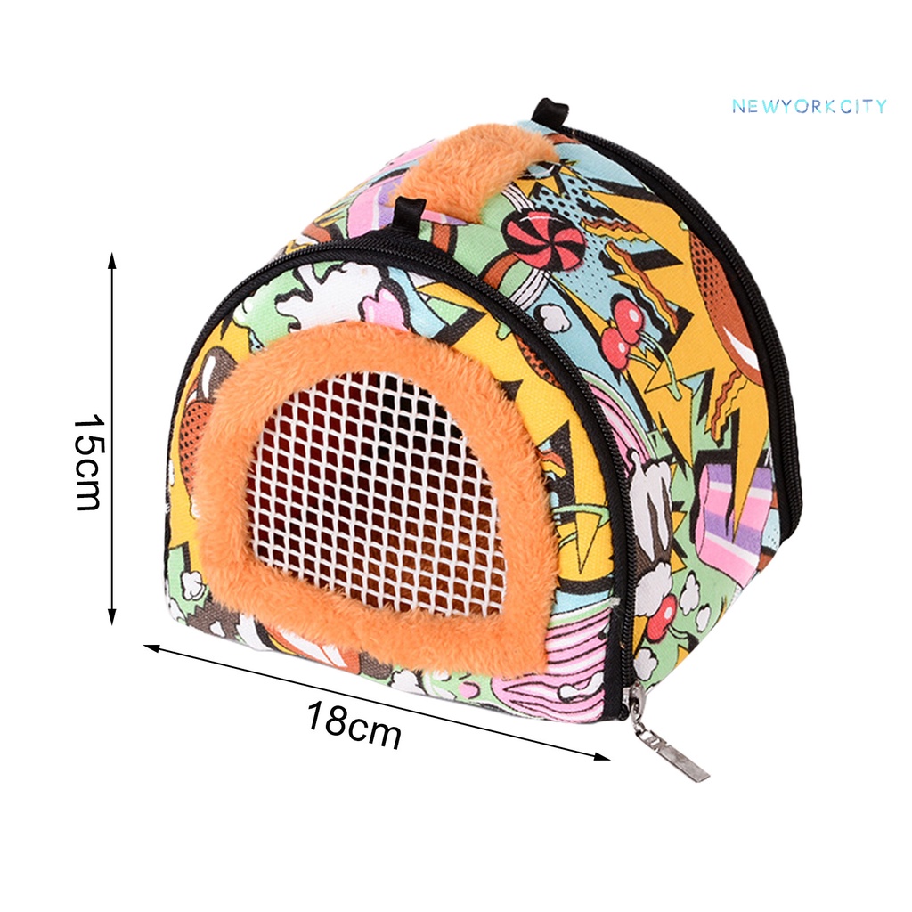 Túi Mang Chuột Hamster Thoáng Khí Nhỏ Gọn Tiện Dụng Mang Theo Du Lịch