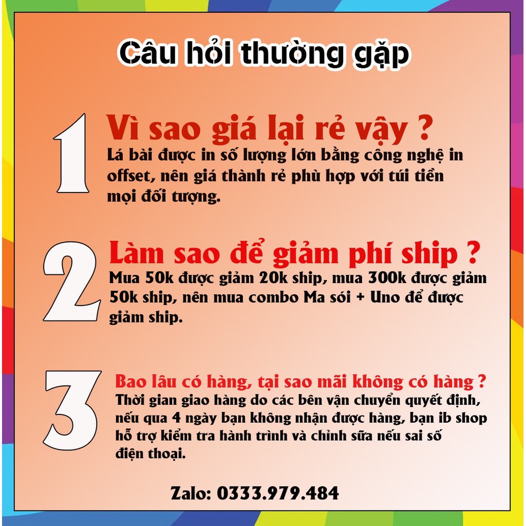 Bộ bài Ma sói 92 thẻ Việt hóa bản mới game nhập vai, Werewolf Ultimate Deluxe tiếng VIệt