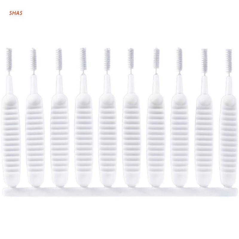 Set 10 Cọ Vệ Sinh Khe Hở Lỗ Chân Lông Chống Tắc Nghẽn Tiện Dụng