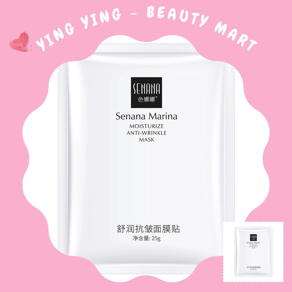 MẶT NẠ dưỡng ẩm làm trắng, chống tàn nhang, nếp nhăn SENANA Marina 25g