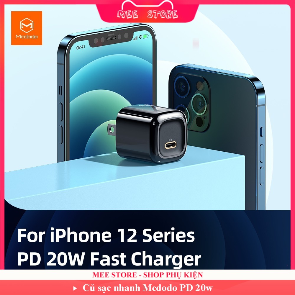 [Mcdodo/Chính hãng] Củ sạc nhanh Mcdodo 20w PD cho các dòng iPhone và Androi - Mee Store 247