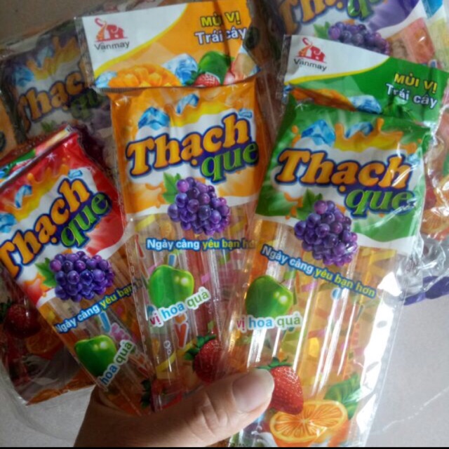 10 gói thạch que vị hoa quả (6 que 1 gói )