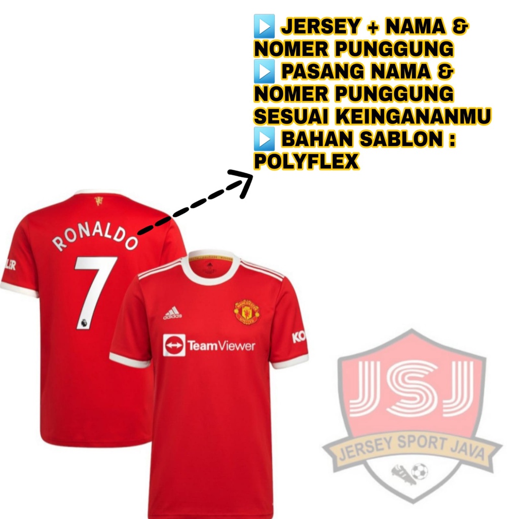 Áo Thun Bóng Đá Manchester United / MU 3RD 2021 / 22 CR7 / C.Ronaldo New - Font 2022