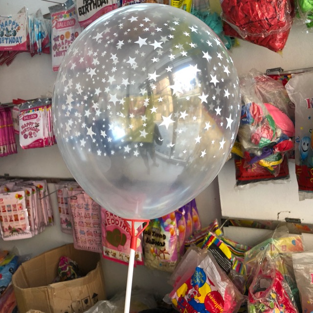 Combo 20 vỏ bóng trong suốt in hình sao