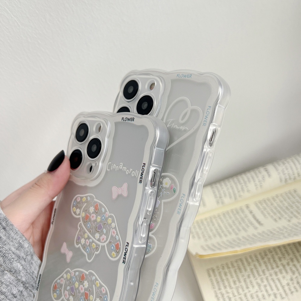 Ốp Điện Thoại tpu Dẻo In Hình Chó Và Thỏ Cho iphone 11 12 13 pro max mini XR XS 7 8 plus