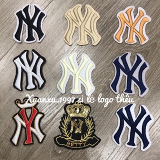 Hình sticker , logo Ủi thêu NY nhiều màu