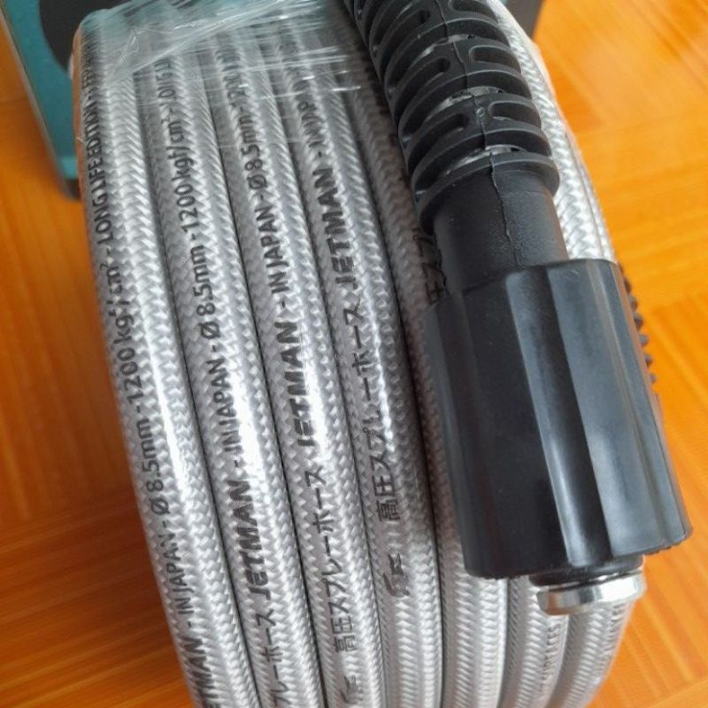 Dây Rửa Xe Áp Lực Cao JETMAN độ dày 4 Lớp chống nứt vỡ- Hàng Chính Hãng